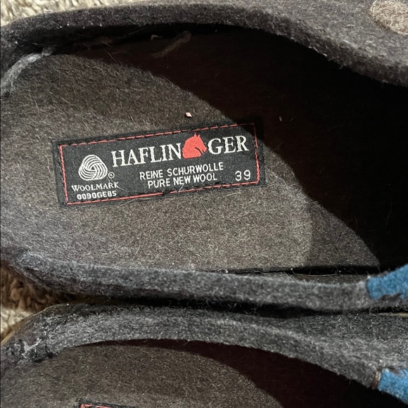 Haflinger Brown and Blue Wool Mules - Picture 2 of 7